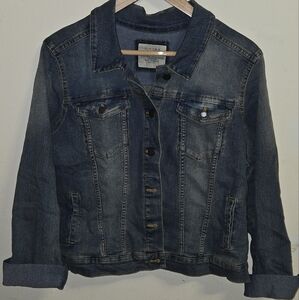 Sonoma Womens Denim Jacket. Size: XL Color: Denim Blue